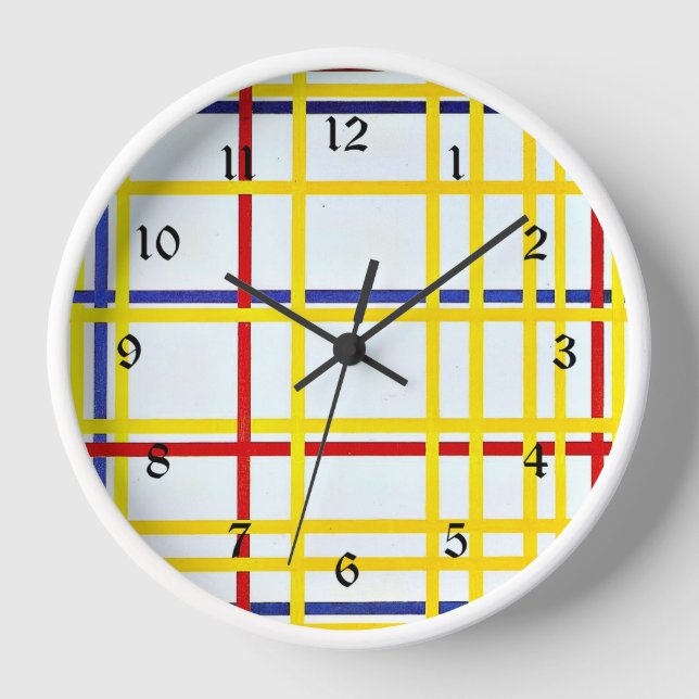 Mondrian - New York City I, Uhr (Vorderseite)