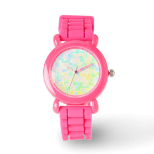 Mondrian Pastel 3  Armbanduhr