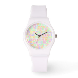 Mondrian Pastel Armbanduhr