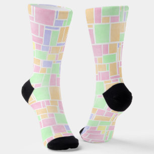 Mondrian Pastel Socks Socken