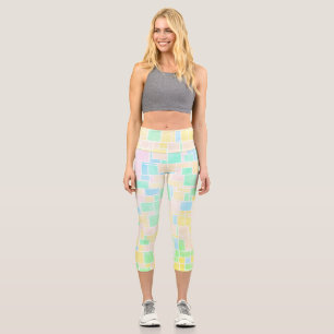 Mondrian Pastell 3 Capri Leggings