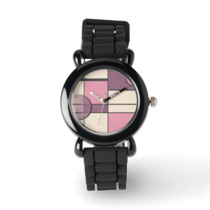 Mondrian & Pastell Armbanduhr