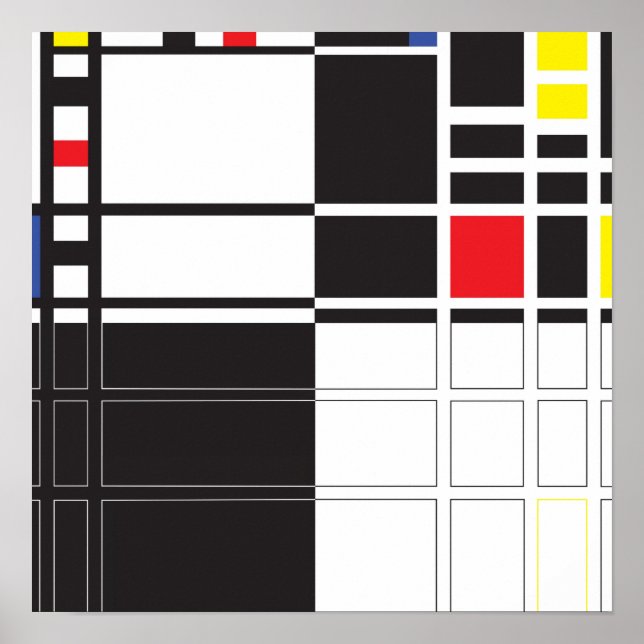 Mondrian Poster (Vorne)