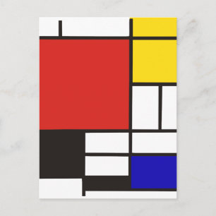 Mondrian Postkarte