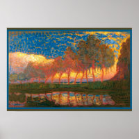 Mondrian - Reihe von elf Pappeln,