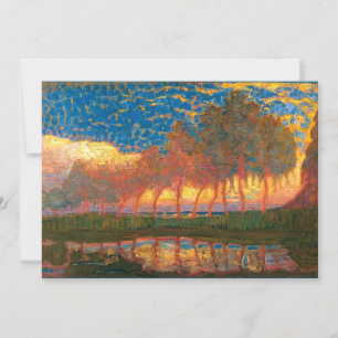 Mondrian - Reihe von elf Poplars, Karte