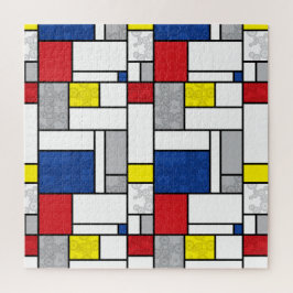 Mondrian Retro Circles Minimalistisch De Stijl Mod Puzzle