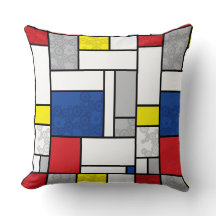 Mondrian Retro Kreise Minimalistischer De Stijl Mo