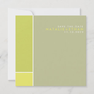 Mondrian Retro Mod-Kunst bunt Save the Date