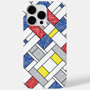 Mondrian Scribbles Minimalist Stijl Modern Art Case-Mate iPhone Hülle