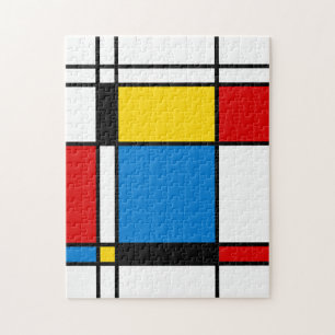 Mondrian Style Geometrie Puzzle