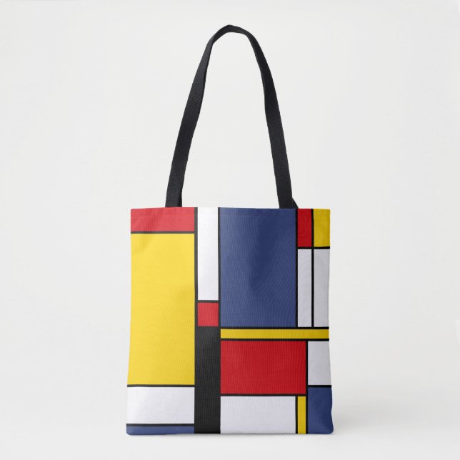 Mondrian Style Modernes Abstraktes Kunstdesign (Vorderseite)