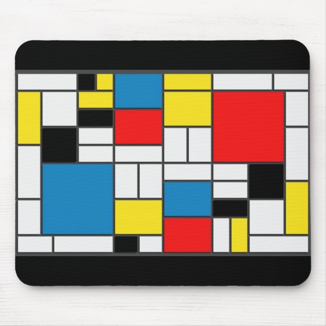 Mondrian Style Mousepad (Vorne)