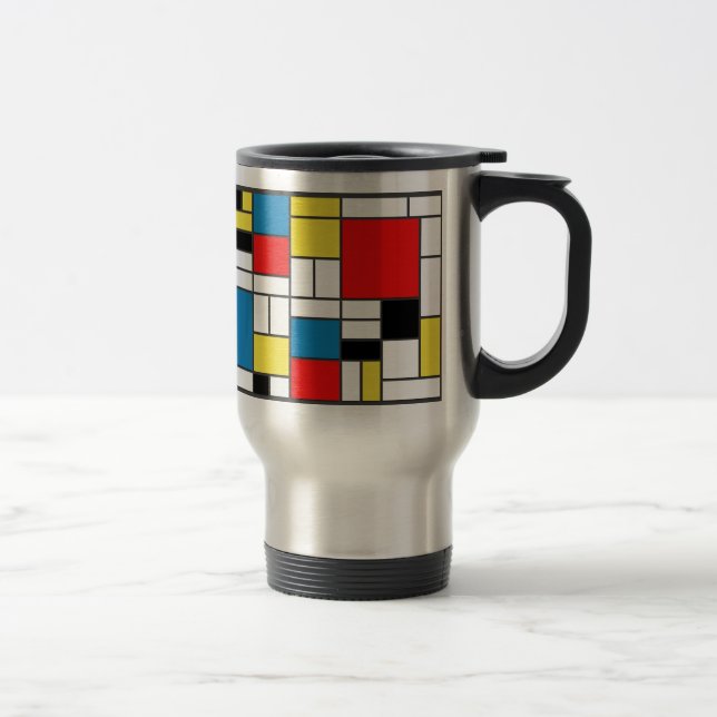 Mondrian Style Reisebecher (Rechts)