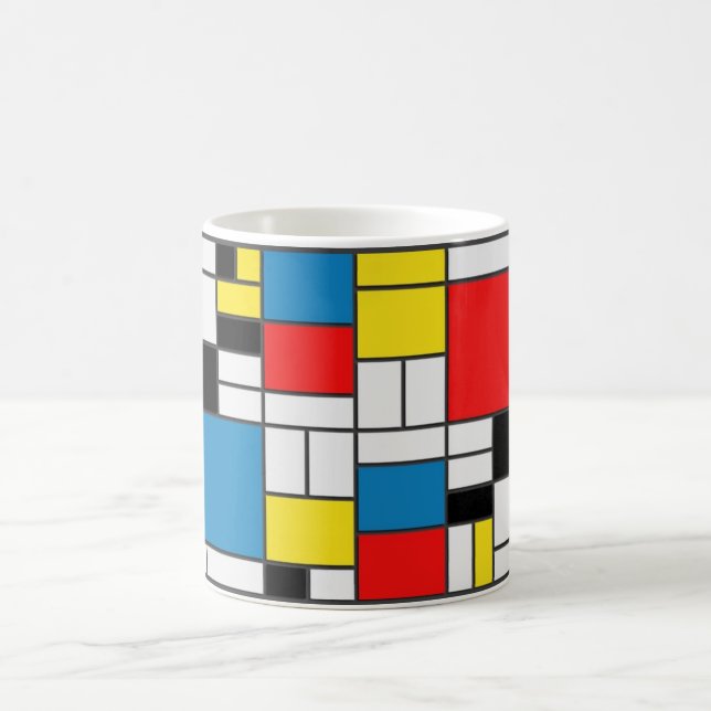 Mondrian Style Tasse (Mittel)