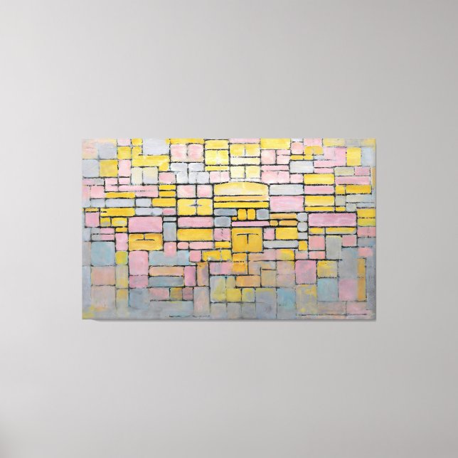 MONDRIAN - TABLEAU Nr. 2 ZUSAMMENSETZUNG Nr. V - 1 Leinwanddruck (Vorderseite)