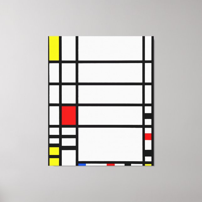 MONDRIAN - TRAFALGAR SQUARE - 1939-1943 - De Stijl Leinwanddruck (Vorderseite)