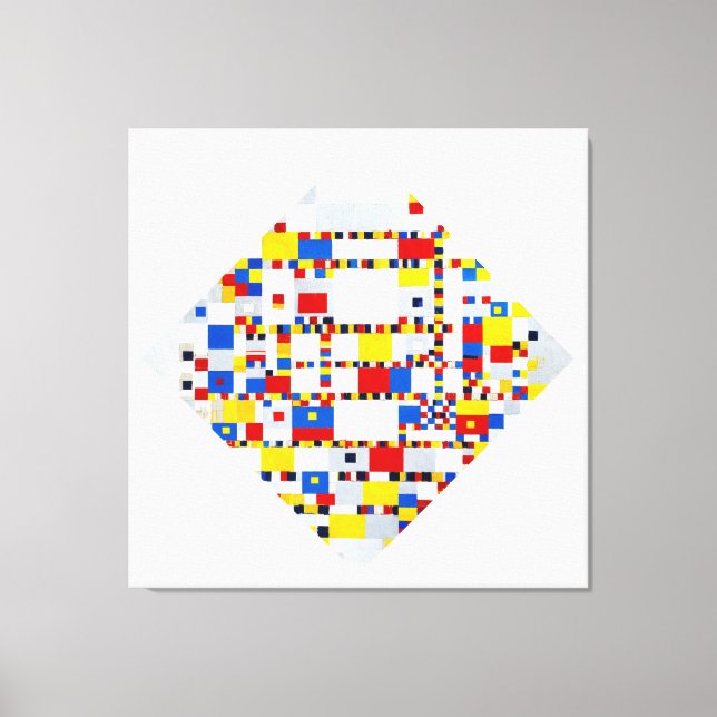 MONDRIAN - VICTORY BOOGIE WOOGIE - 1942-1944 - LEINWANDDRUCK (Vorderseite)