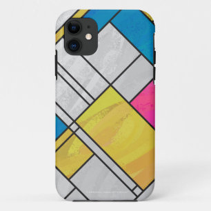 Mondrian Yellow Pink Blue Print Case-Mate iPhone Hülle