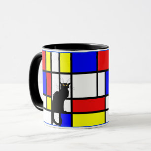 Mondrian - Zusammensetzung II - Tasse Art