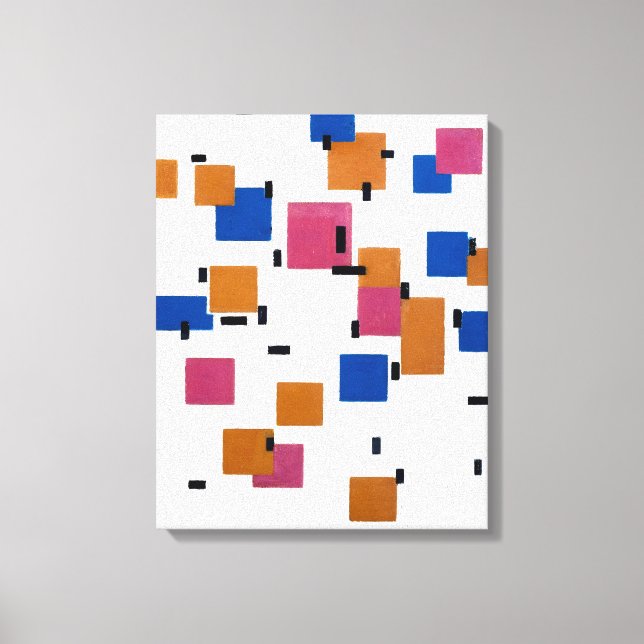 MONDRIAN - ZUSAMMENSETZUNG IN FARBE A - 1917 - LEINWANDDRUCK (Vorderseite)