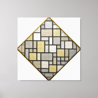 MONDRIAN - ZUSAMMENSETZUNG MIT GRID 5: LOZENGE - 1 LEINWANDDRUCK