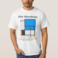Mondrian-Zusammensetzung mit großem blauen Flugzeu