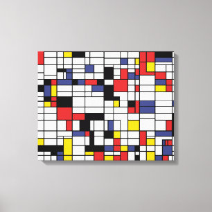 Mondrianesque Leinwanddruck