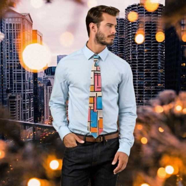 Mondrians Art Neck Tie - Bold & Timeless Krawatte (Von Creator hochgeladen)