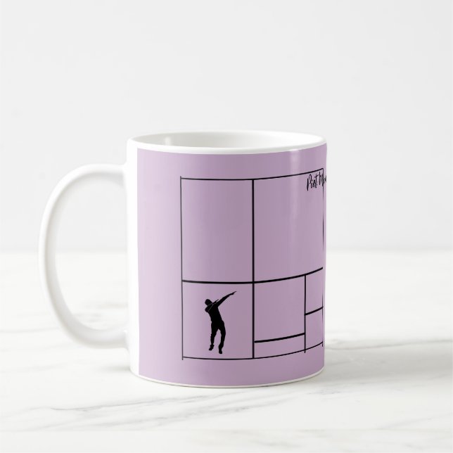 Mondrische Lieben zum Tanzen Kaffeetasse (Links)