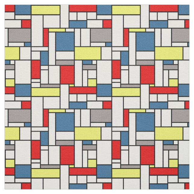 Mondrisches Design Stoff (Muster)
