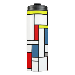 Mondrisches Design Thermosbecher