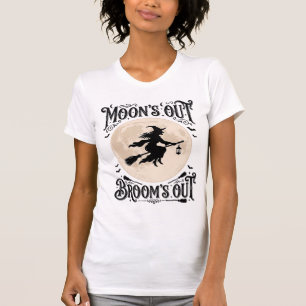 Monds raus Besen raus Hexe Halloween T-Shirt