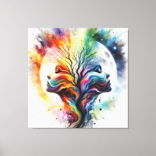 Mondsaison Leinwanddruck