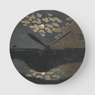 Mondschein, 1894 runde wanduhr