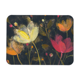 Mondschein-Garten auf Schwarzem Magnet