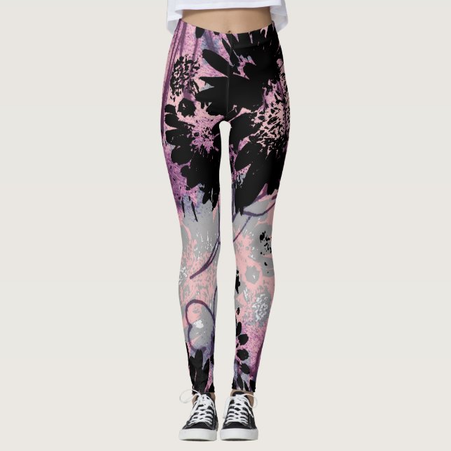 Mondschein-Garten Leggings (Vorderseite)
