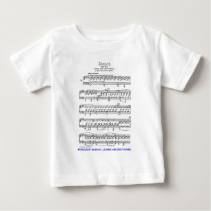 Mondschein-Sonate-Ludwig-Beethoven Baby T-shirt