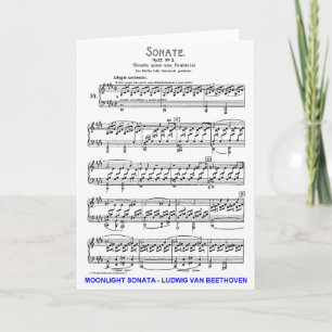Mondschein-Sonate-Ludwig-Beethoven Karte