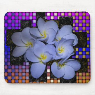Mondschein Stardust Plumeria-Webart Mousepad