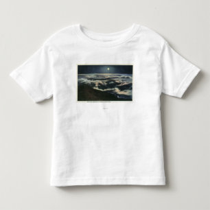 Mondschein über den Wolken auf Berg Washington Kleinkind T-shirt