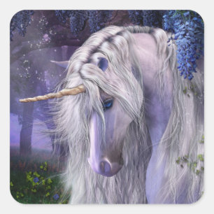 Mondscheinserenade-Aufkleber Quadratischer Aufkleber