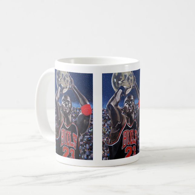 Mondschuss-Gemälde von Alfred Fox Kaffeetasse (Vorderseite Links)
