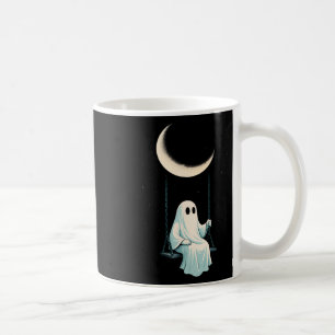 Mondschwung Geisterhemd Gruselig Süß Nacht Oktober Kaffeetasse