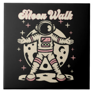 Mondspaziergang Astronaut Fliese