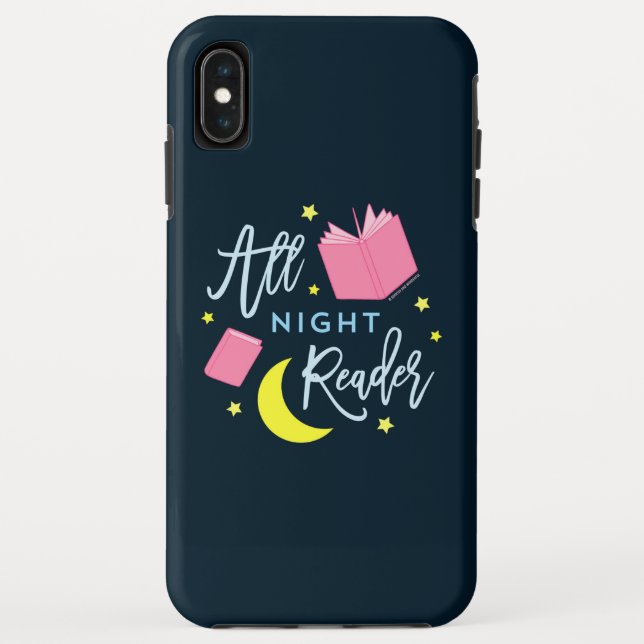 Mondsterne und rosa Bücher für die ganze Nacht Case-Mate iPhone Hülle (Rückseite)