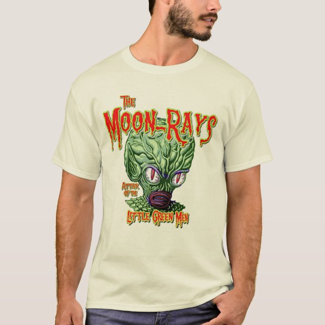 Mondstrahl-Angriff des kleinen grünen Mannes T-Shirt (Vorderseite)
