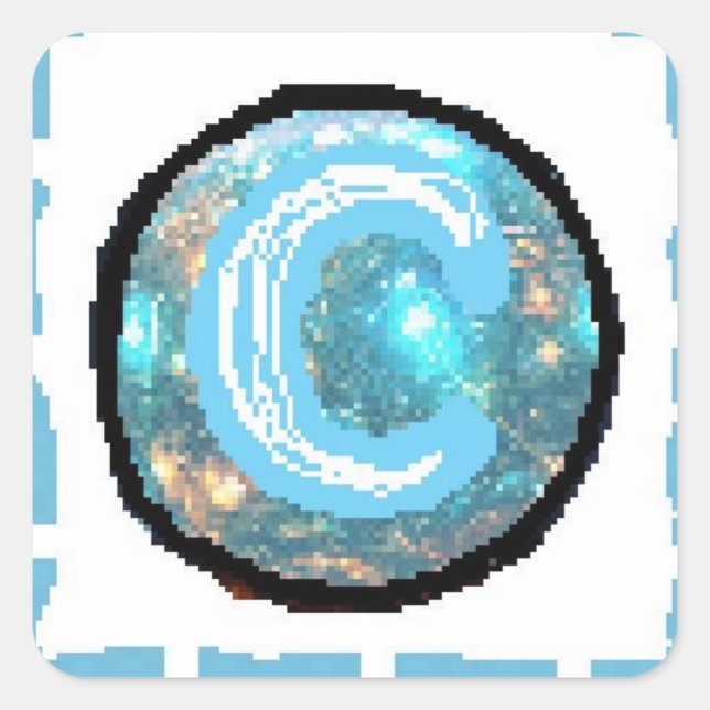 Mondtag Quadratischer Aufkleber (Vorderseite)