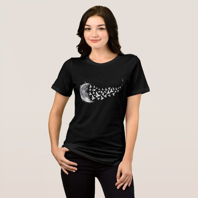 Mondtaube Tri-Blend Shirt (Vorderseite voll)