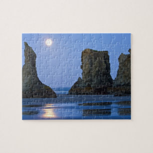Monduntergang, Bandon Beach, Oregon. Puzzle